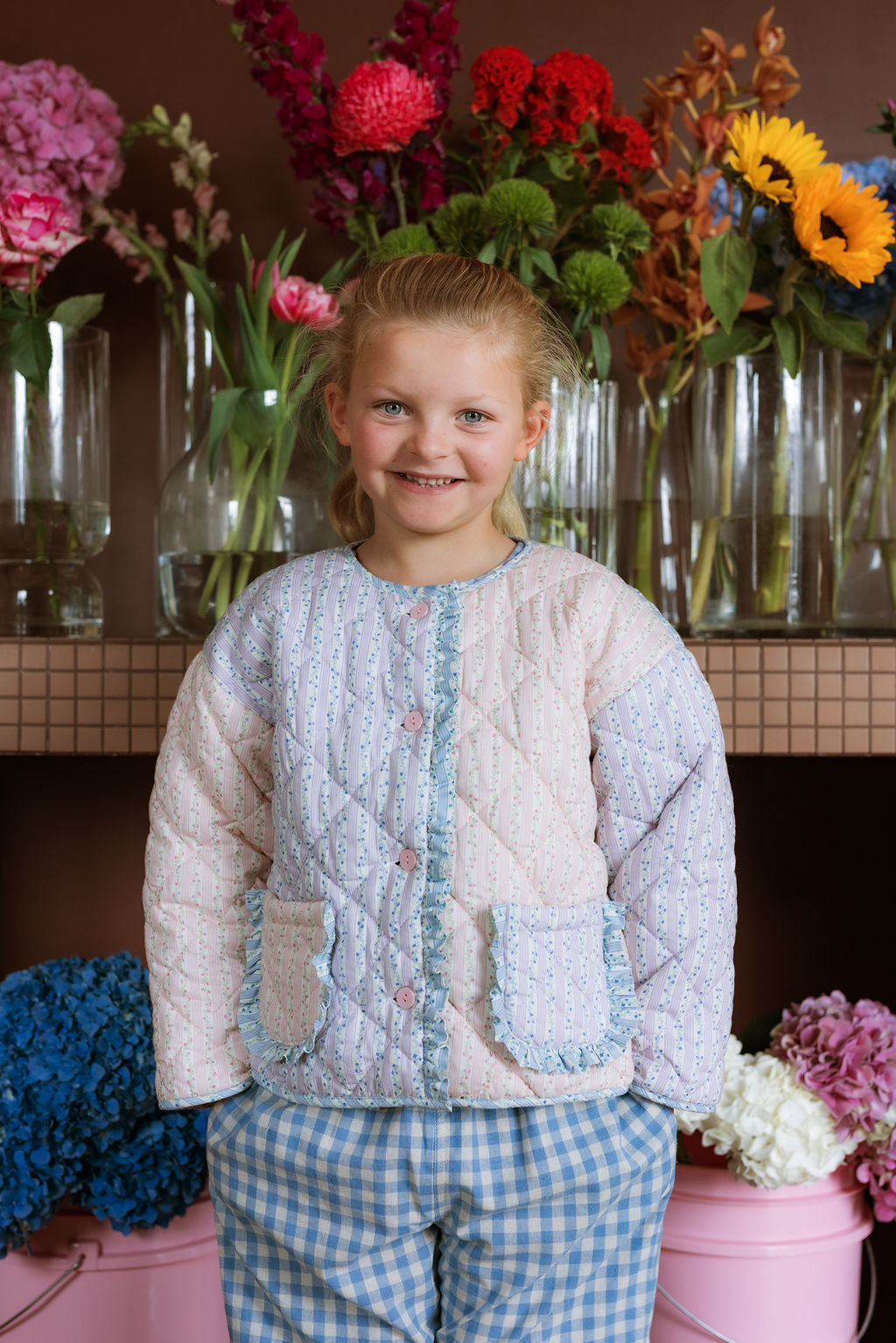 Quincy Jacket - Japanese Floral Stripe