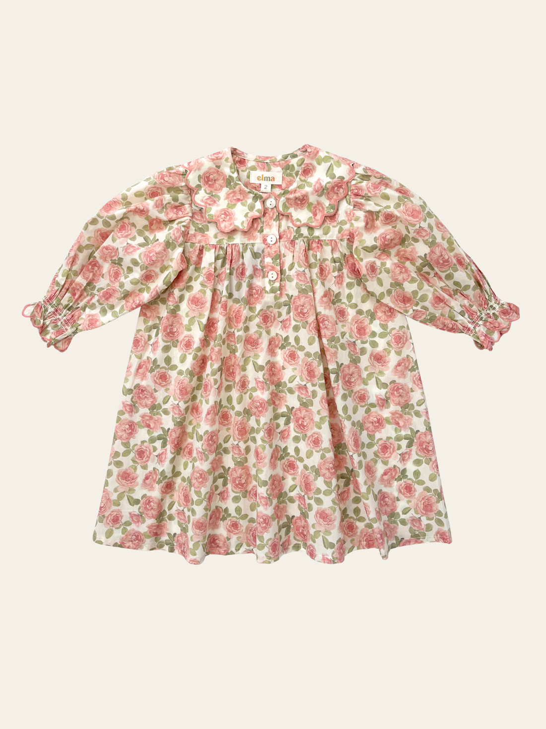 Elodie Dress in Liberty Willmotts Roses