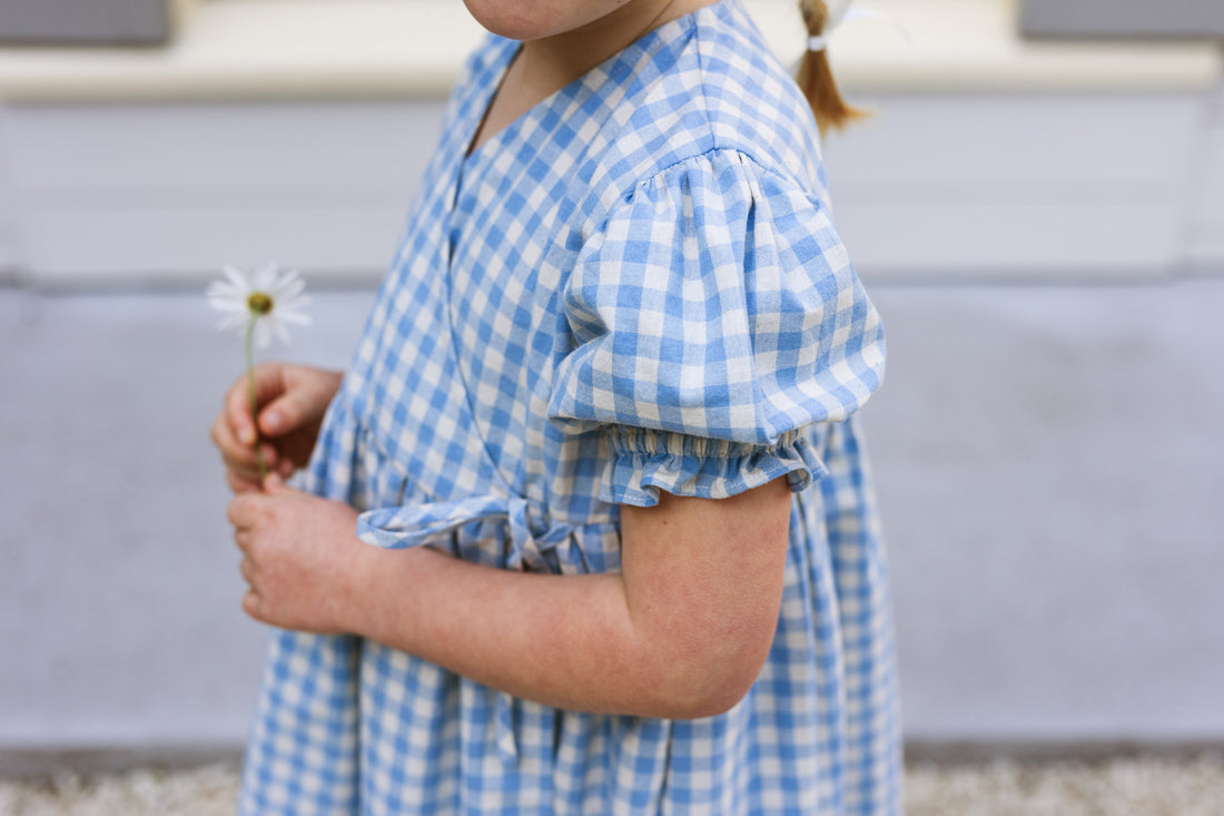 Matilde Dress - Bluebell Check