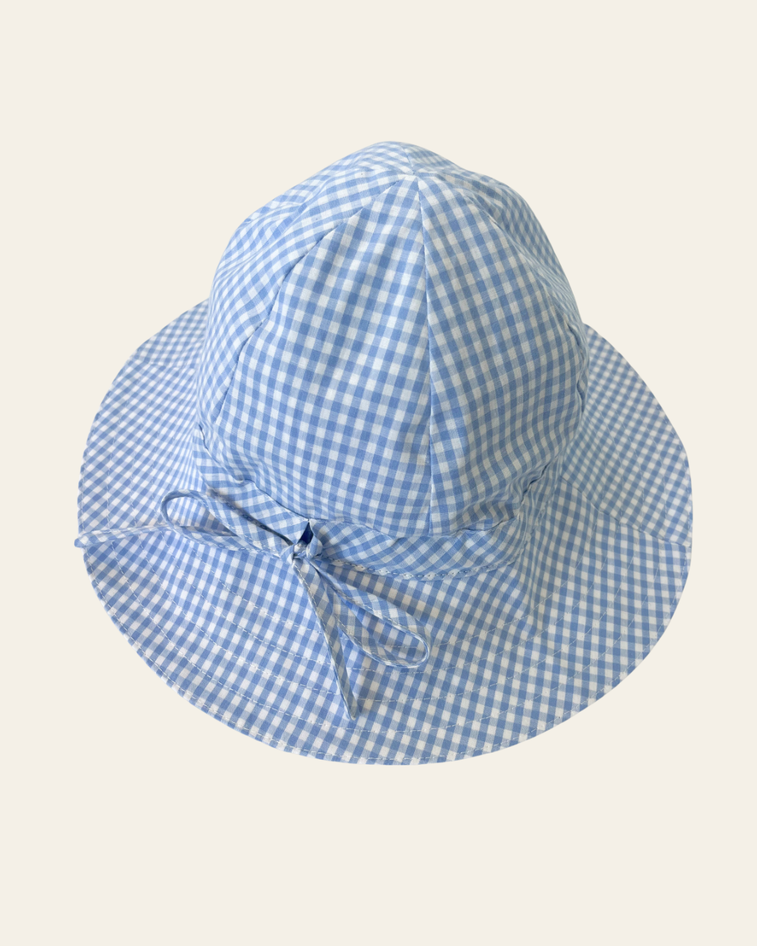 Poppy Sunhat in Cottage Blue Gingham