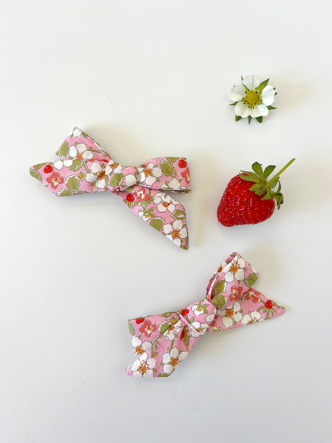 Pig Tail Bow Set - Liberty  Paysanne Blossom