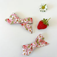 Pig Tail Bow Set - Liberty  Paysanne Blossom