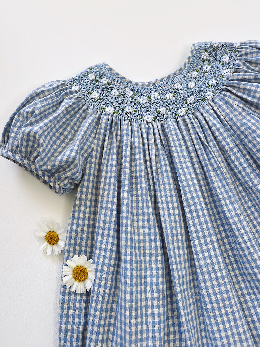Celeste Dress - Baby Blue Gingham