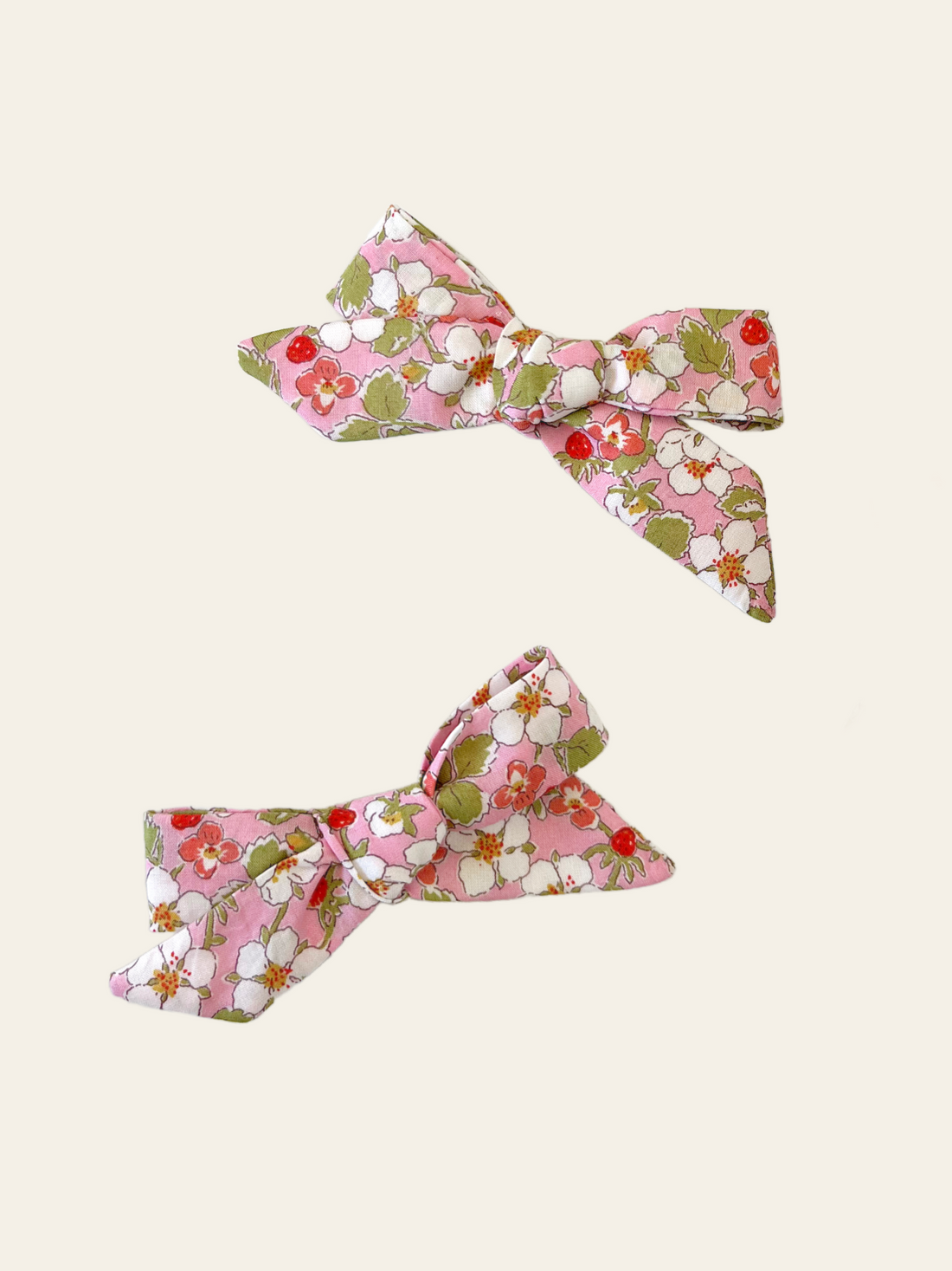 Pig Tail Bow Set - Liberty  Paysanne Blossom