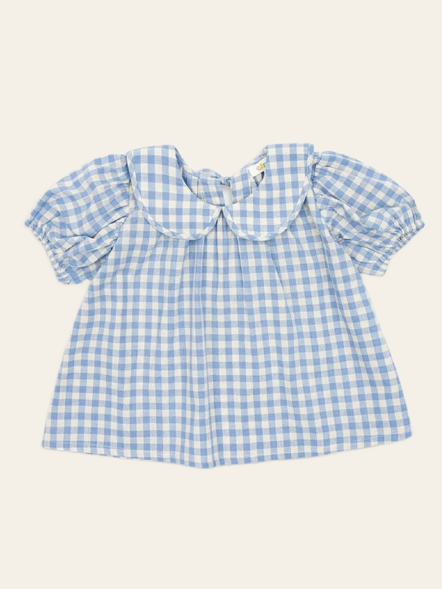 PRE ORDER Rudy Blouse - Bluebell Check