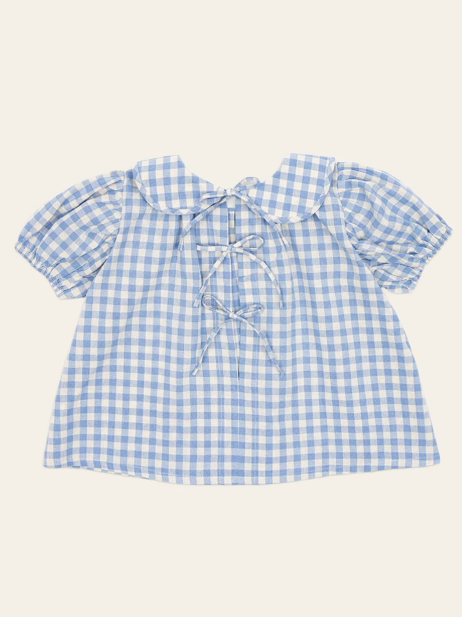 PRE ORDER Rudy Blouse - Bluebell Check