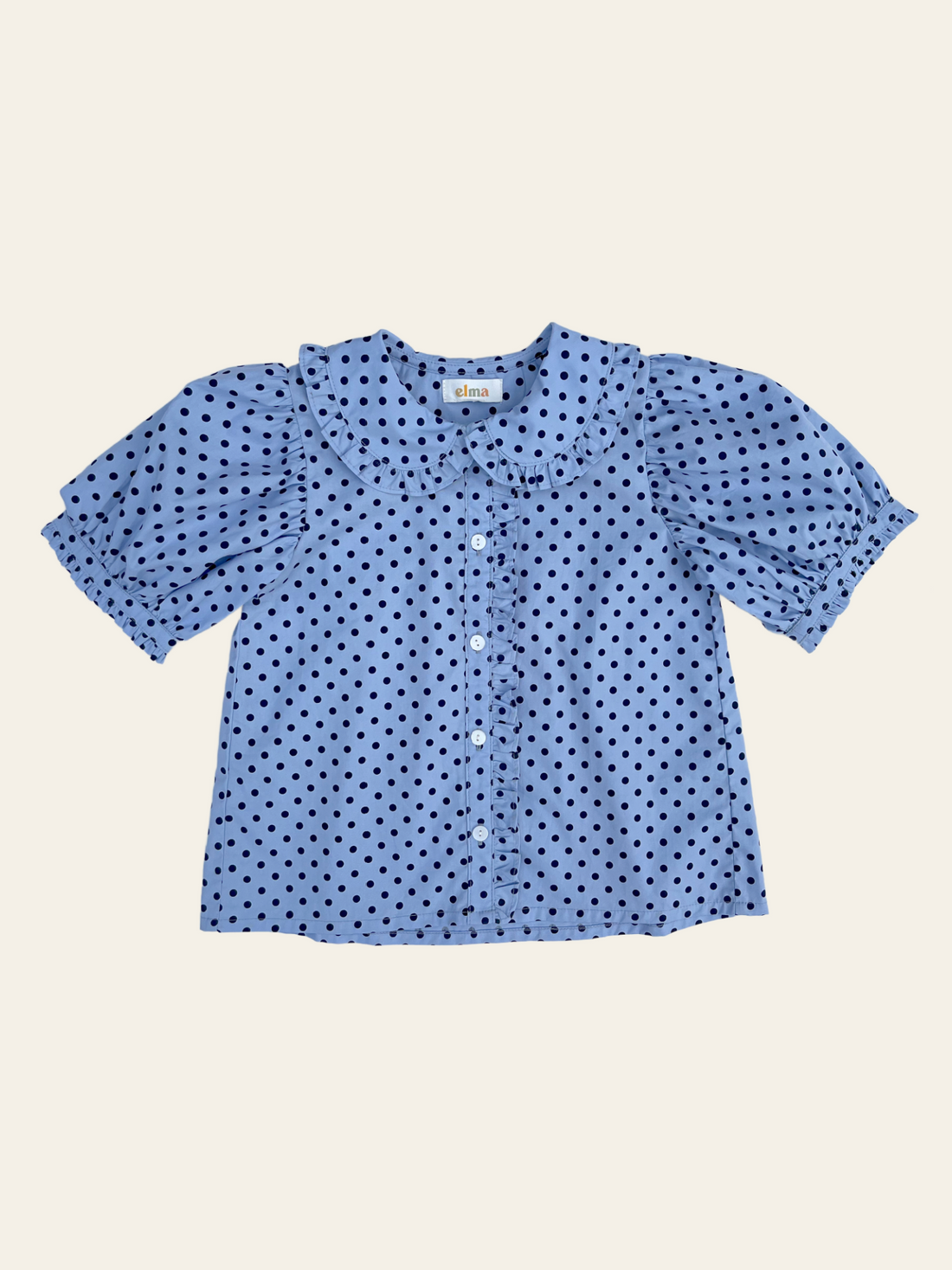 Juniper Blouse - Periwinkle Dot